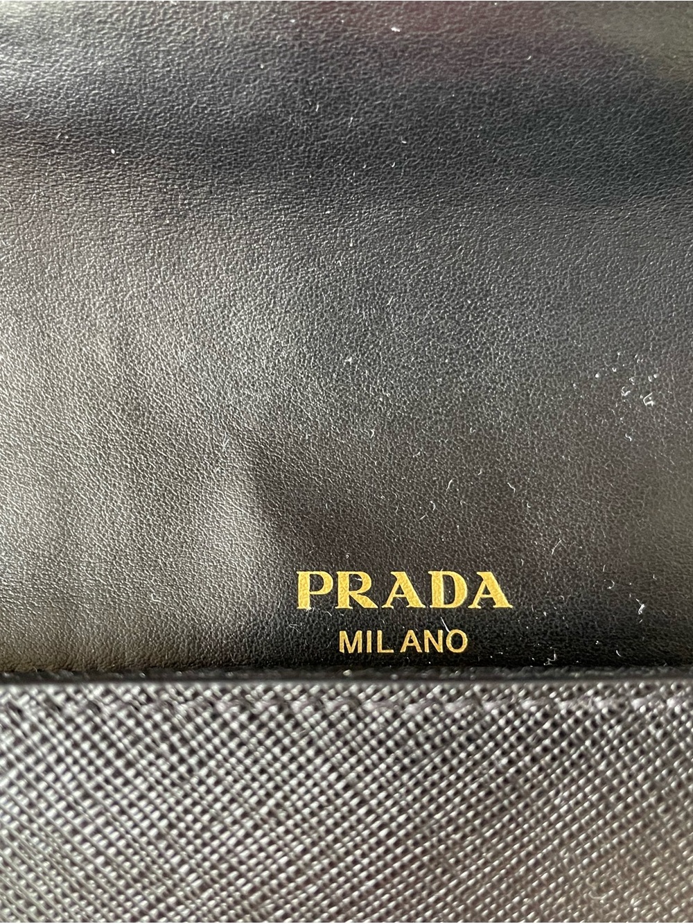 Prada Black Saffiano Leather Chain Shoulder Bag - Picture 8 of 13
